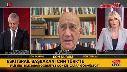 Eski İsrail Başbakanı CNN Türk'e konuştu: Netanyahu'nun geleceği karanlık