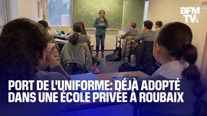 Le port de l'uniforme déjà adopté dans une école privée à Roubaix