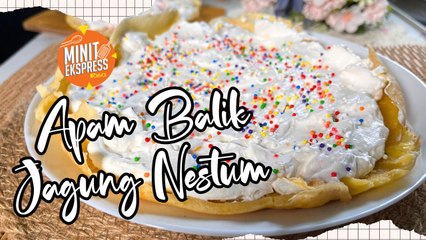 Apam Balik Jagung Nestum, Sedap Hingga Menjilat Jari