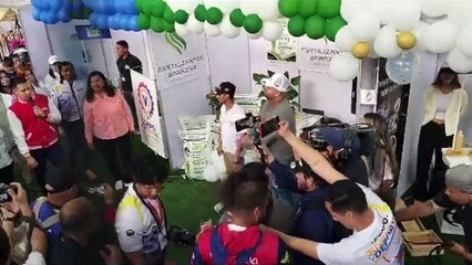 Mervin Maldonado, ministro para la Juventud y Deporte inaugurando la II Expo Juventud y Deporte, Premios 2023