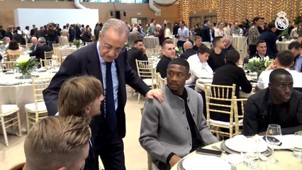 Los saludos navideños de Florentino a la plantilla: con Bellingham y Rüdiger no disimula...