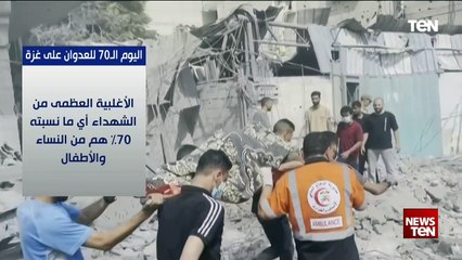 بالأرقام.. إحصاء عدد ضحايا اليوم الـ 70 للعدوان على غزة