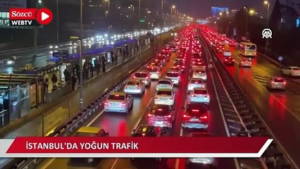 İstanbul'da akşam trafik yoğunluğu yüzde 80'e çıktı