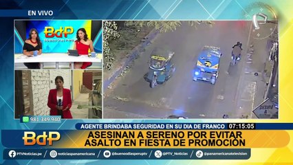 Asesinan de dos balazos a sereno que brindaba servicio de seguridad en Santa Anita