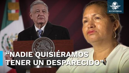 Télécharger la video: “Lamentamos que quieran maquillar las cifras de desaparecidos”; Madre buscadora a AMLO