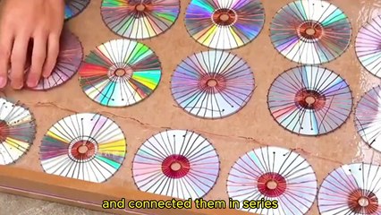 Man Turns Old CDs into a Powerful Solar Panel, DIY project