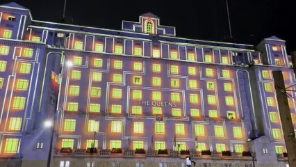 Spectacular new Christmas light show at The Queens hotel in Leeds