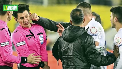 Federación turca suspende de por vida al presidente del Ankaragücü por golpear a árbitro