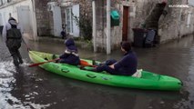 شاهد: الأمطار الغزيرة تتسبب في فيضان الأنهار جنوب فرنسا