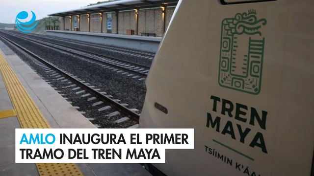 AMLO inaugura el primer tramo del Tren Maya; obra magna que se logró en tiempo récord , dice