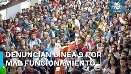 ¡A reventar! Usuarios denuncian saturación y retrasos en Línea 9