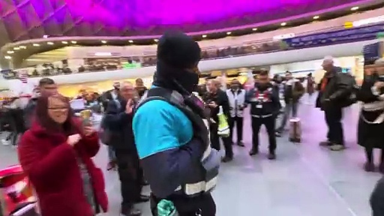 Security Goons Try To Ban The Music...And FAIL!
