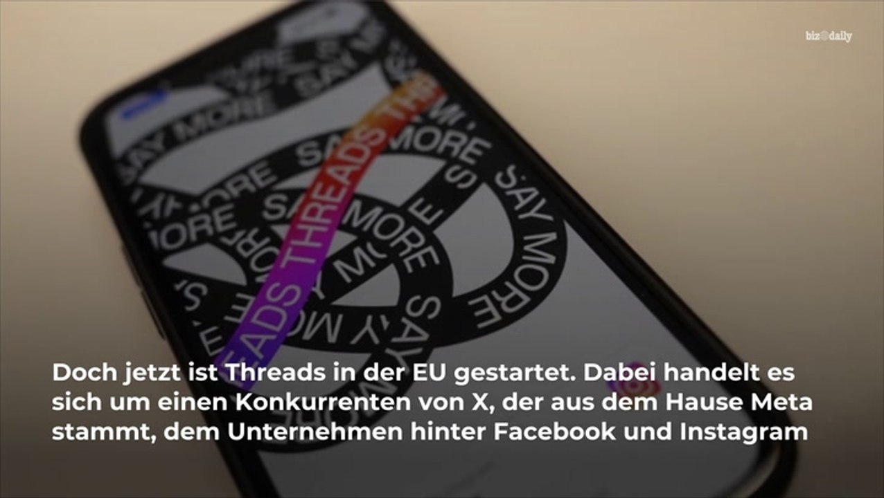 Kurznachrichtendienst und X-Konkurrent Threads in EU gestartet