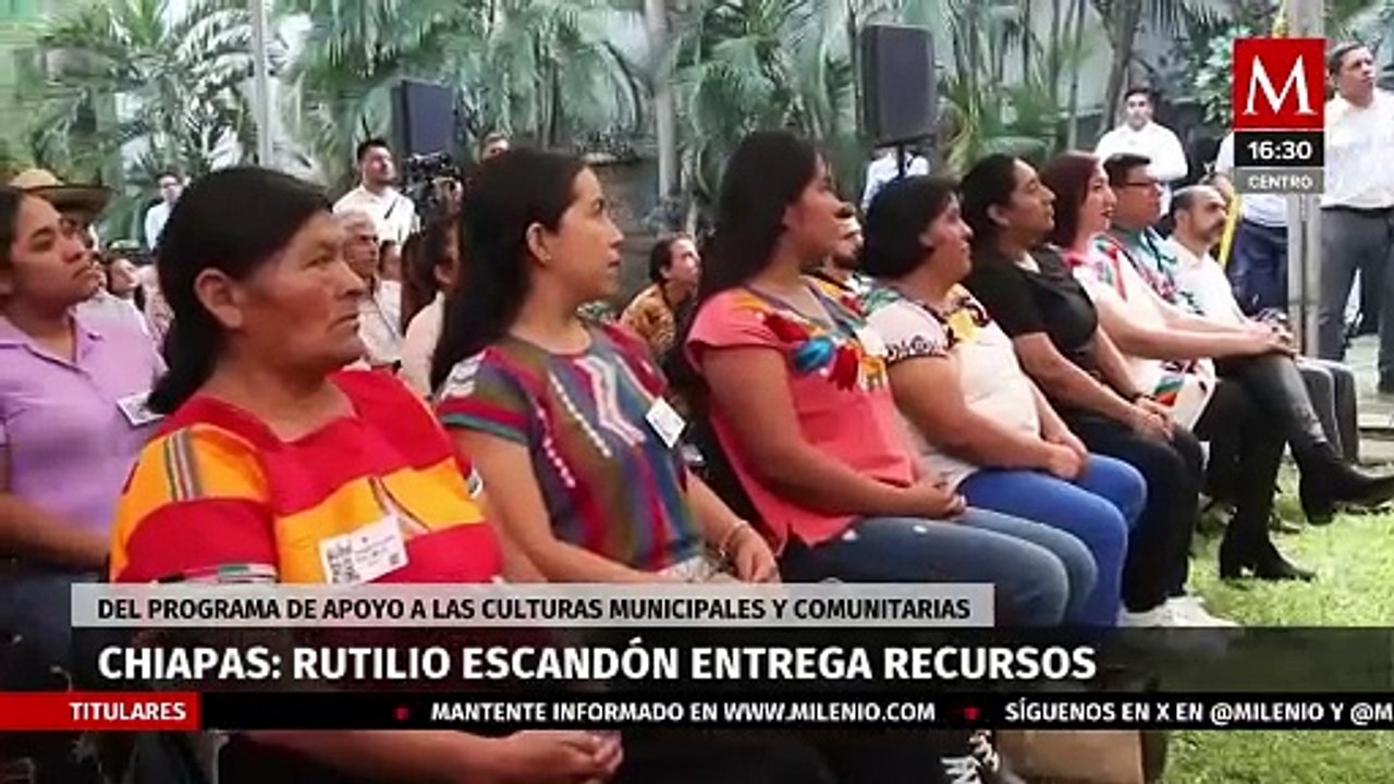 Rutilio Escandón encabeza entrega de recursos de Apoyo a las Culturas Municipales y Comunitarias