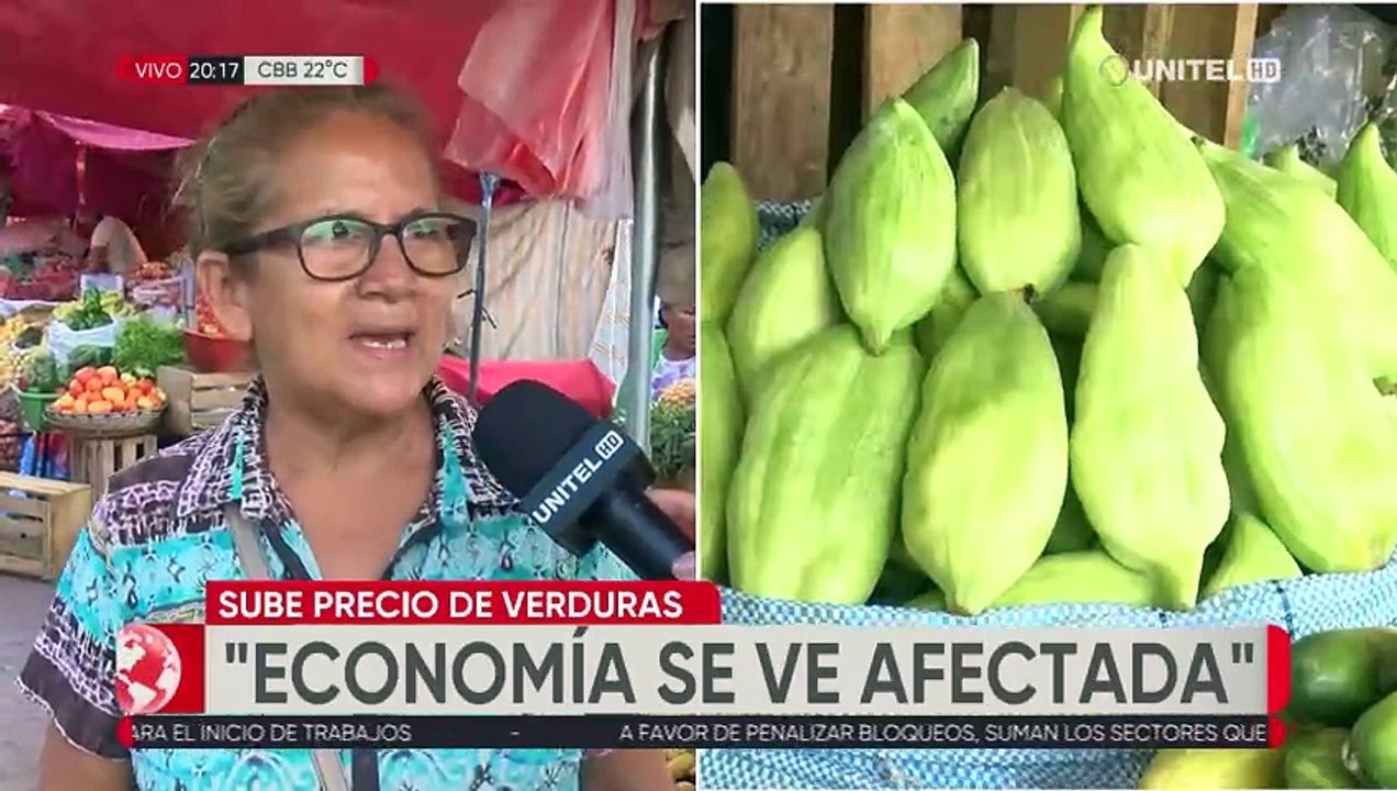 Amas de casa preocupadas por el precio de verduras en mercados cruceños