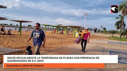 Posadas: inició oficialmente la temporada de playas con presencia de guardavidas de 8 a 20hs