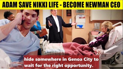 CBS Young And The Restless Nikki thanks Adam for saving - Recognizing him as New