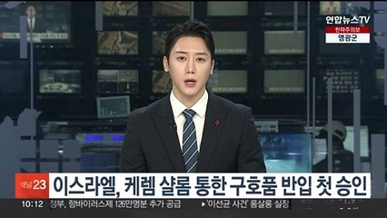 이스라엘, 케렘 샬롬 통한 가자 구호품 반입 첫 승인
