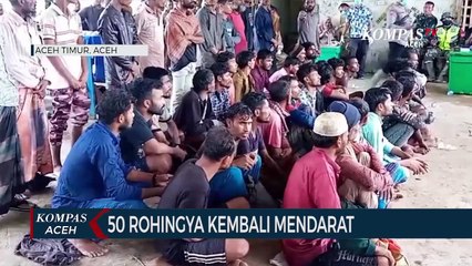 50 Rohingya Kembali Mendarat di Aceh Timur