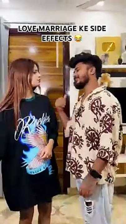 LOVE MARRIAGE KE SIDE EFFECTS  #ytshorts #couplegoals #comedy #funny #trending