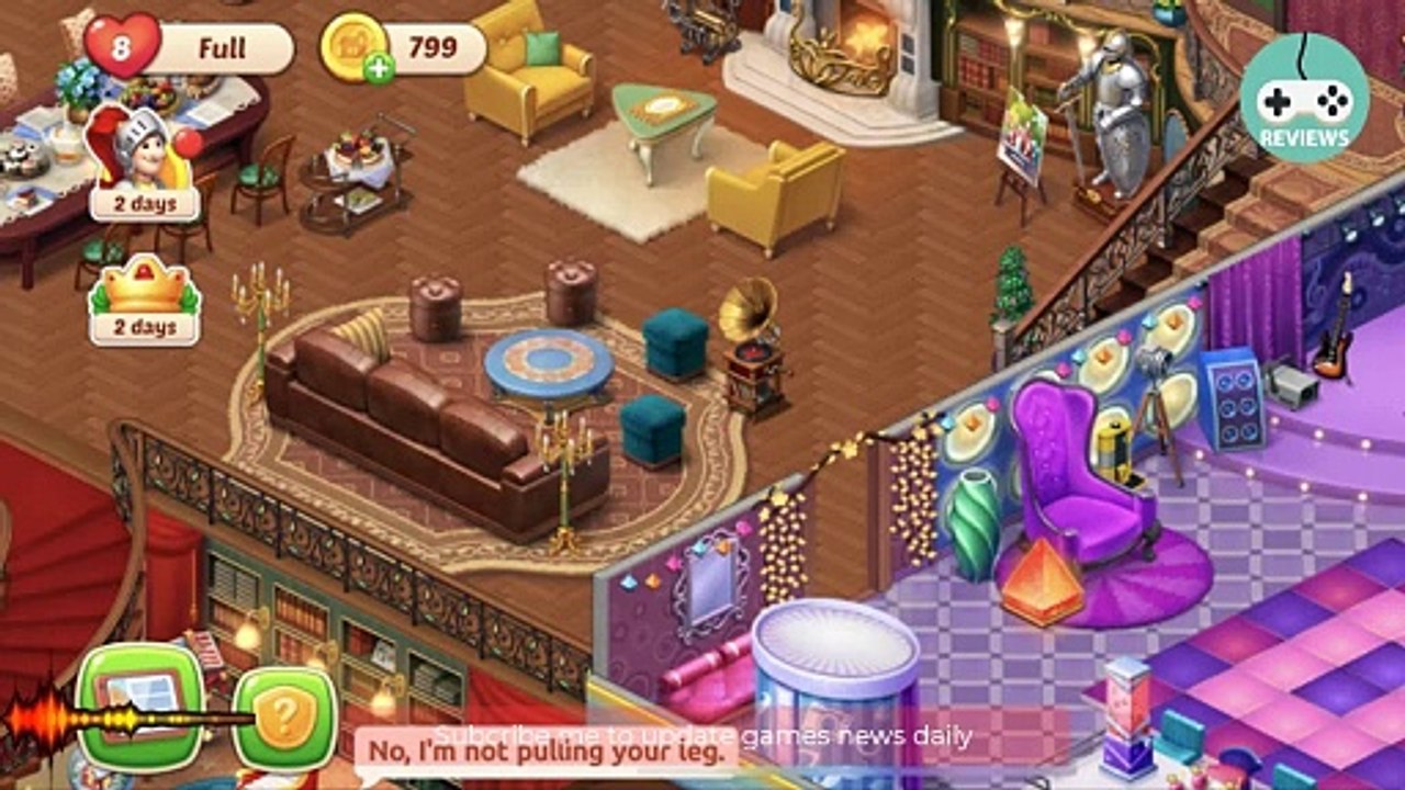 Review game Homescapes, All trademarks belong to their respective owners.