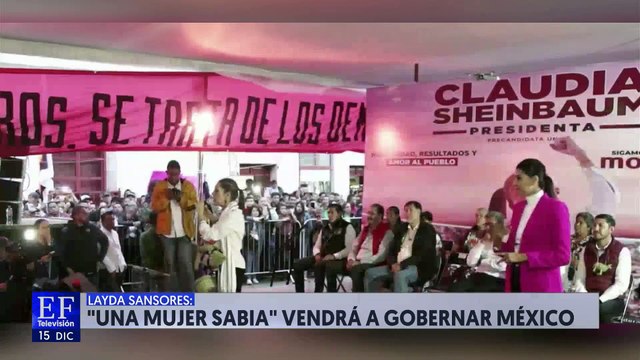 Una mujer sabia vendrá a gobernar México: Layda Sansores