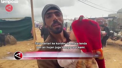 Kisah Pengungsi Gaza di Tengah Musim Dingin