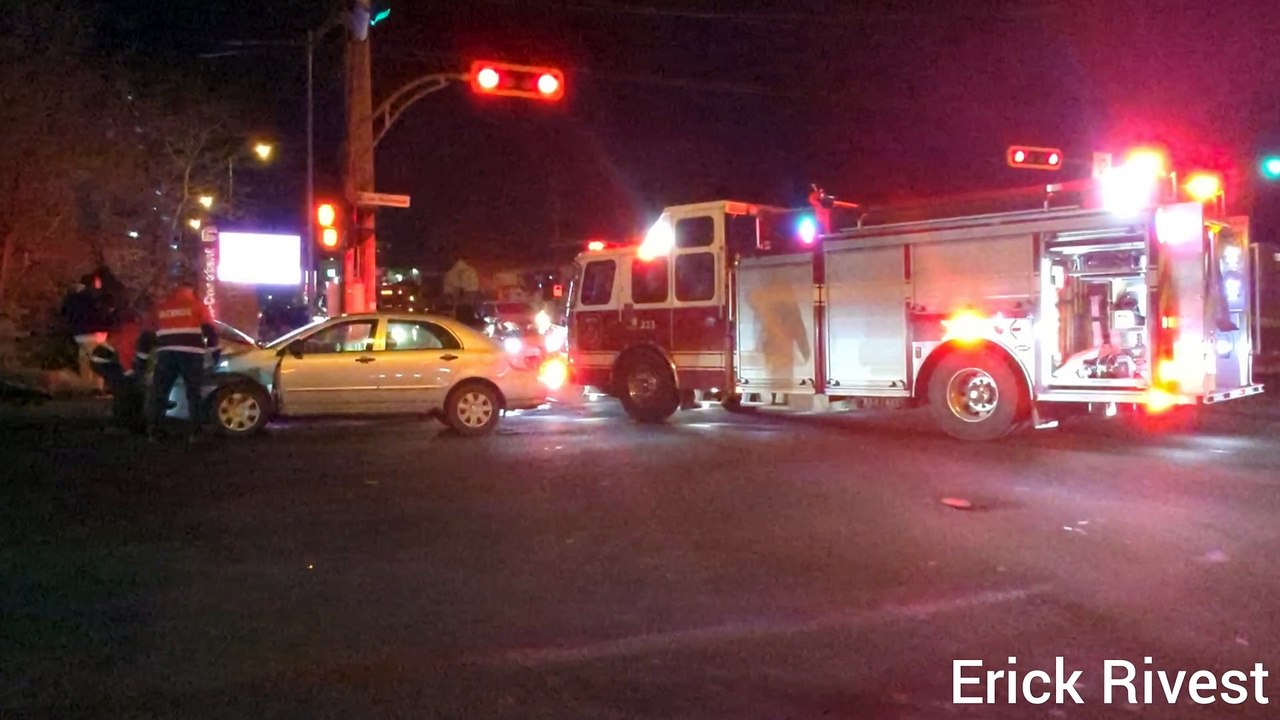 Collision à SaintConstant Vidéo Dailymotion