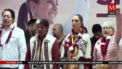 Claudia Sheinbaum respalda a Lenia Batres y celebra inicio del Tren Maya