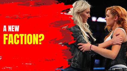 Becky Lynch and Charlotte Flair in a faction
