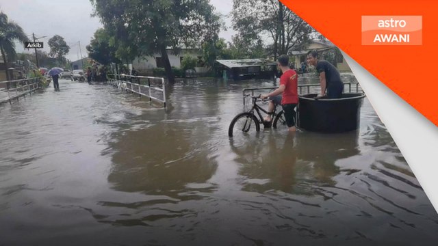 Tiga sungai melepasi paras bahaya di Terengganu