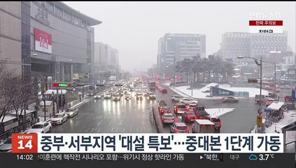 중부·서부지역 '대설 특보'…중대본 1단계 가동