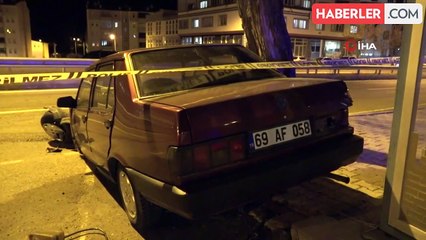 Bayburt'ta trafik kazası: 1 ölü, 1 ağır yaralı