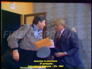 Vernacolo Fiorentino. Assunta la portinaia con Wanda Pasquini 3° ep. Teleregione  - Dic. 1981