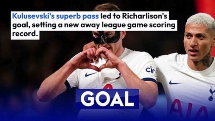 Nottingham Forest 0-2 Dejan Kulusevski's class sees 10-player Spurs to Premier League win