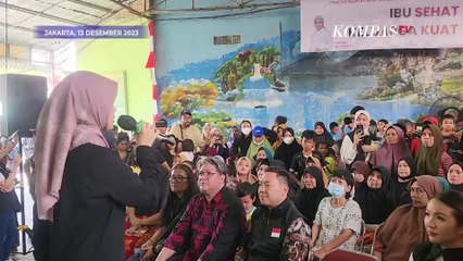 Atiqoh Ikut Relawan Ganjar-Mahfud Sosialisasi Cegah Anak Stunting