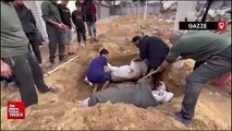 Gazze'nin sokakları toplu mezarlara döndü