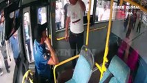 Kocaeli'de otobüs şoförü kadını tartaklayıp araçtan böyle indirdi
