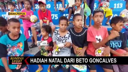 Jalankan Tradisi, Beto Goncalves Berbagi Hadiah Natal pada Anak-Anak di Biak!