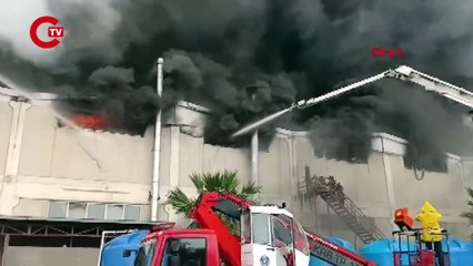 Tekstil fabrikasında korkutan yangın... Çalışanlar tahliye edildi!