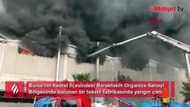 Bursa'da büyük yangın! 30 itfaiye müdahale ediyor