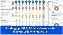 Sondaggi politici, FdI alla riscossa e in discesa Lega e Forza Italia