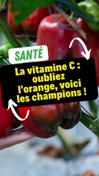 La vitamine C : oubliez l'orange, voici les vrais champions !