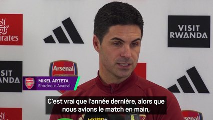 Arteta : "Contre Brighton, il est essentiel d'être efficace"