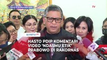 Hasto PDIP Singgung Viral 'Ndasmu Etik' Prabowo di Pidato Rakornas