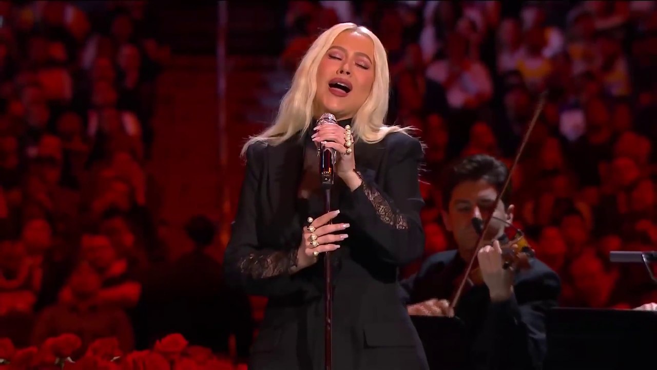 Christina Aguilera - 'Ave Maria' - Live at Kobe & Gia Bryant Memorial