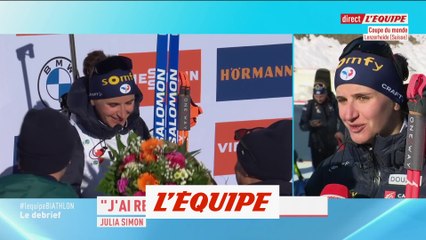 Julia Simon : « J'ai retrouvé la flamme » - Biathlon - CM - Poursuite