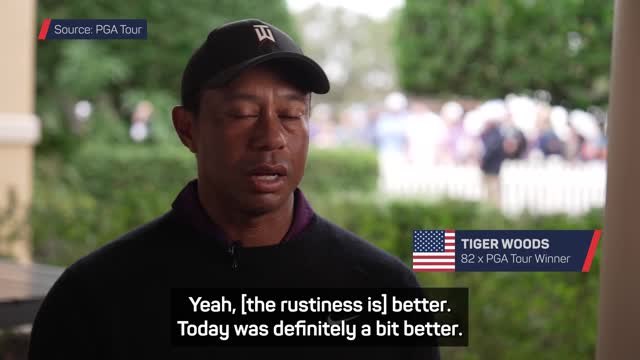 Woods feeling 'less rusty' ahead of PNC Championship