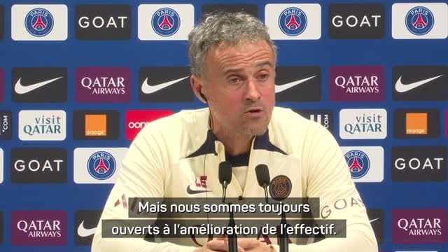 Transferts - Le PSG actif sur le mercato hivernal ? Luis Enrique ouvert à l'amélioration de l'effectif