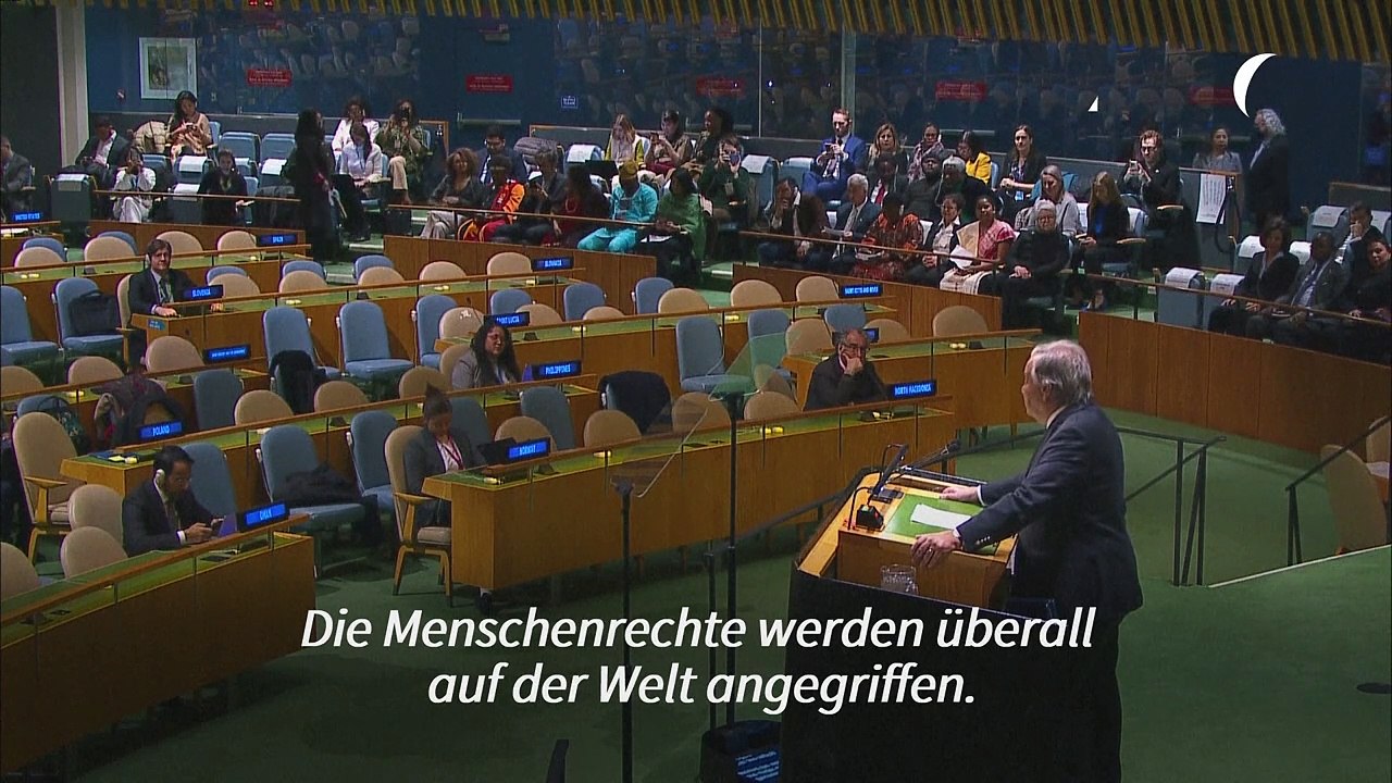UN-Generalsekretär sieht Menschenrechte weltweit in Gefahr